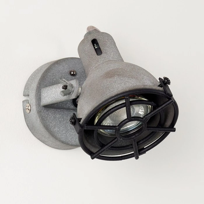 Hofstein Jonsered Wandleuchte LED Schwarz, Grau, Steinoptik, 1-flammig 5 Hofstein Jonsered Wandleuchte LED Schwarz, Grau, Steinoptik, 1-flammig - Image 5