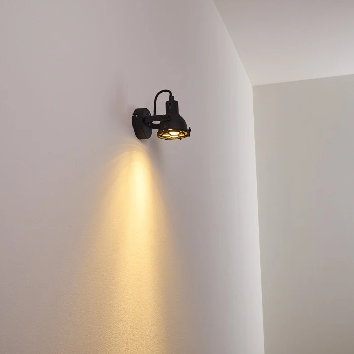 Hofstein Jonsered Wandleuchte LED Schwarz, 1-flammig 12 Hofstein Jonsered Wandleuchte LED Schwarz, 1-flammig - Image 12