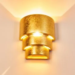 Hofstein Karatschi Wandleuchte Gold, 1-flammig -Wandleuchten Verkauf karatschi wandleuchte h3010136 do4 13