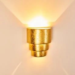 Hofstein Karatschi Wandleuchte Gold, 1-flammig -Wandleuchten Verkauf karatschi wandleuchte h3010136 do4 14