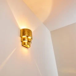 Hofstein Karatschi Wandleuchte Gold, 1-flammig -Wandleuchten Verkauf karatschi wandleuchte h3010136 do4 15