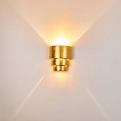 Hofstein Karatschi Wandleuchte Gold, 1-flammig -Wandleuchten Verkauf karatschi wandleuchte h3010136 do4 19