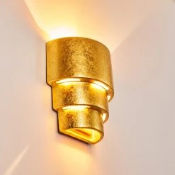 Hofstein Karatschi Wandleuchte Gold, 1-flammig -Wandleuchten Verkauf karatschi wandleuchte h3010136 do4 6