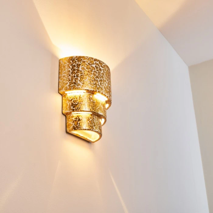 Hofstein Karatschi Wandleuchte Gold, 1-flammig 3 Hofstein Karatschi Wandleuchte Gold, 1-flammig - Image 3