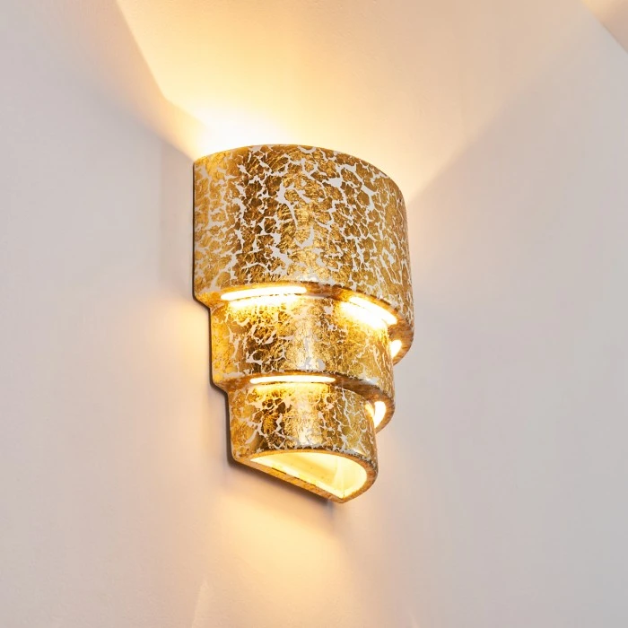 Hofstein Karatschi Wandleuchte Gold, 1-flammig 4 Hofstein Karatschi Wandleuchte Gold, 1-flammig - Image 4