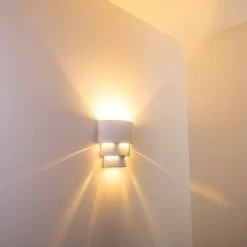 Hofstein Karatschi Wandleuchte Weiß, 1-flammig -Wandleuchten Verkauf karatschi wandleuchte h330 2