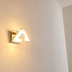 Hofstein Karis Wandleuchte LED Nickel-Matt, 1-flammig -Wandleuchten Verkauf karis wandleuchte h3111123 do1 12