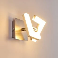 Hofstein Karis Wandleuchte LED Nickel-Matt, 1-flammig -Wandleuchten Verkauf karis wandleuchte h3111123 do1 8