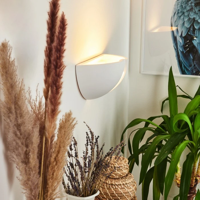 Hofstein Kawasaki Wandleuchte Weiß, 1-flammig 7 Hofstein Kawasaki Wandleuchte Weiß, 1-flammig - Image 7