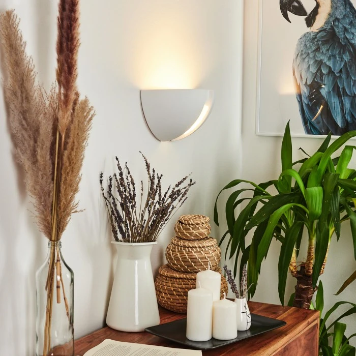 Hofstein Kawasaki Wandleuchte Weiß, 1-flammig 9 Hofstein Kawasaki Wandleuchte Weiß, 1-flammig - Image 9