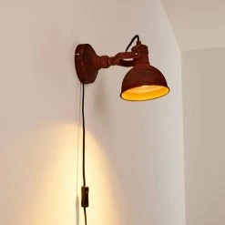 Hofstein Keya Wandleuchte Rostfarben, 1-flammig -Wandleuchten Verkauf keya wandleuchte h3354582 9