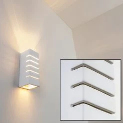 Hofstein Khartum Wandleuchte Weiß, 1-flammig -Wandleuchten Verkauf khartum wandleuchte h332 10