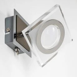 Hofstein Kolari Wandleuchte LED Nickel-Matt, Chrom, 1-flammig -Wandleuchten Verkauf kolari wandleuchte h3007105 13