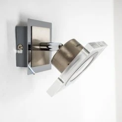 Hofstein Kolari Wandleuchte LED Nickel-Matt, Chrom, 1-flammig -Wandleuchten Verkauf kolari wandleuchte h3007105 14