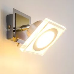 Hofstein Kolari Wandleuchte LED Nickel-Matt, Chrom, 1-flammig -Wandleuchten Verkauf kolari wandleuchte h3007105 6