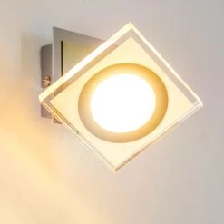 Hofstein Kolari Wandleuchte LED Nickel-Matt, Chrom, 1-flammig -Wandleuchten Verkauf kolari wandleuchte h3007105 8