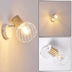 Hofstein Koler Wandleuchte Weiß, 1-flammig