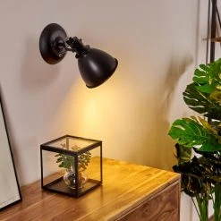 Hofstein Koppom Wandleuchte Schwarz, 1-flammig 34 Hofstein Koppom Wandleuchte Schwarz, 1-flammig -Wandleuchten Verkauf koppom wandleuchte h3013007 do2 12