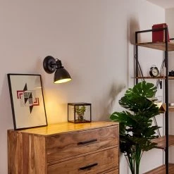 Hofstein Koppom Wandleuchte Schwarz, 1-flammig 37 Hofstein Koppom Wandleuchte Schwarz, 1-flammig -Wandleuchten Verkauf koppom wandleuchte h3013007 do2 15