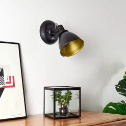 Hofstein Koppom Wandleuchte Schwarz, 1-flammig 39 Hofstein Koppom Wandleuchte Schwarz, 1-flammig -Wandleuchten Verkauf koppom wandleuchte h3013007 do2 17