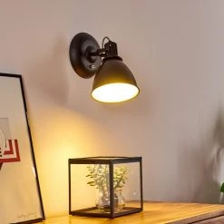 Hofstein Koppom Wandleuchte Schwarz, 1-flammig 40 Hofstein Koppom Wandleuchte Schwarz, 1-flammig -Wandleuchten Verkauf koppom wandleuchte h3013007 do2 18