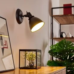 Hofstein Koppom Wandleuchte Schwarz, 1-flammig 24 Hofstein Koppom Wandleuchte Schwarz, 1-flammig -Wandleuchten Verkauf koppom wandleuchte h3013007 do2 2