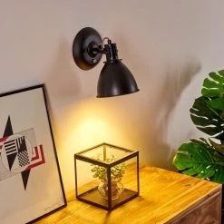 Hofstein Koppom Wandleuchte Schwarz, 1-flammig 25 Hofstein Koppom Wandleuchte Schwarz, 1-flammig -Wandleuchten Verkauf koppom wandleuchte h3013007 do2 3