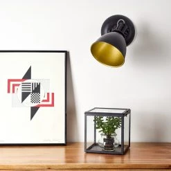 Hofstein Koppom Wandleuchte Schwarz, 1-flammig 27 Hofstein Koppom Wandleuchte Schwarz, 1-flammig -Wandleuchten Verkauf koppom wandleuchte h3013007 do2 5