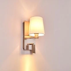 Hofstein Kublis Wandleuchte LED Nickel-Matt, 2-flammig -Wandleuchten Verkauf kublis wandleuchte h3296011 do1 13