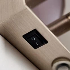 Hofstein Kublis Wandleuchte LED Nickel-Matt, 2-flammig -Wandleuchten Verkauf kublis wandleuchte h3296011 do1 14