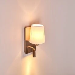 Hofstein Kublis Wandleuchte LED Nickel-Matt, 2-flammig -Wandleuchten Verkauf kublis wandleuchte h3296011 do1 3