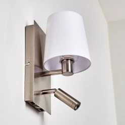 Hofstein Kublis Wandleuchte LED Nickel-Matt, 2-flammig -Wandleuchten Verkauf kublis wandleuchte h3296011 do1 4