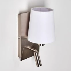 Hofstein Kublis Wandleuchte LED Nickel-Matt, 2-flammig -Wandleuchten Verkauf kublis wandleuchte h3296011 do1 5