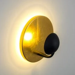 Hofstein Kuldo Wandleuchte LED Gold, 2-flammig -Wandleuchten Verkauf kuldo wandleuchte h3000960 5