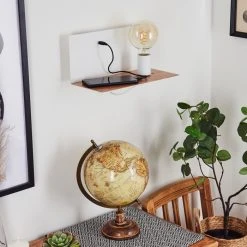 Hofstein Lafinur Wandleuchte Braun, Weiß, Holzoptik, 1-flammig -Wandleuchten Verkauf lafinur wandleuchte h3565360 11