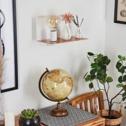 Hofstein Lafinur Wandleuchte Braun, Weiß, Holzoptik, 1-flammig -Wandleuchten Verkauf lafinur wandleuchte h3565360 2