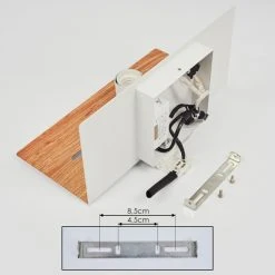 Hofstein Lafinur Wandleuchte Braun, Weiß, Holzoptik, 1-flammig -Wandleuchten Verkauf lafinur wandleuchte h3565360 5