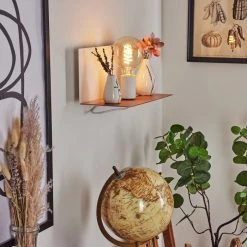 Hofstein Lafinur Wandleuchte Braun, Weiß, Holzoptik, 1-flammig -Wandleuchten Verkauf lafinur wandleuchte h3565360 8