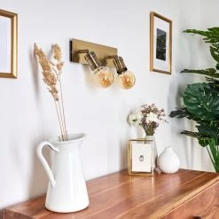 Hofstein Lagunita Wandleuchte Altmessing, 2-flammig -Wandleuchten Verkauf lagunita wandleuchte h3356234 10