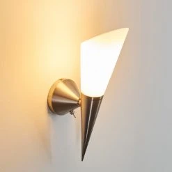 Hofstein Laidi Wandleuchte Nickel-Matt, 1-flammig -Wandleuchten Verkauf laidi wandleuchte h3080764 8