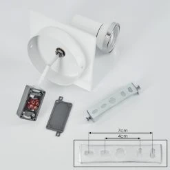 Hofstein Lanrigan Wandleuchte LED Chrom, Weiß, 1-flammig 14 Hofstein Lanrigan Wandleuchte LED Chrom, Weiß, 1-flammig -Wandleuchten Verkauf lanrigan wandleuchte h3651674 4