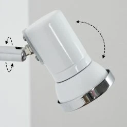 Hofstein Lanrigan Wandleuchte LED Chrom, Weiß, 1-flammig 15 Hofstein Lanrigan Wandleuchte LED Chrom, Weiß, 1-flammig -Wandleuchten Verkauf lanrigan wandleuchte h3651674 5