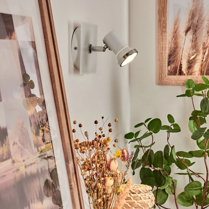 Hofstein Lanrigan Wandleuchte LED Chrom, Weiß, 1-flammig 7 Hofstein Lanrigan Wandleuchte LED Chrom, Weiß, 1-flammig - Image 7