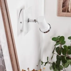 Hofstein Lanrigan Wandleuchte LED Chrom, Weiß, 1-flammig 19 Hofstein Lanrigan Wandleuchte LED Chrom, Weiß, 1-flammig -Wandleuchten Verkauf lanrigan wandleuchte h3651674 9