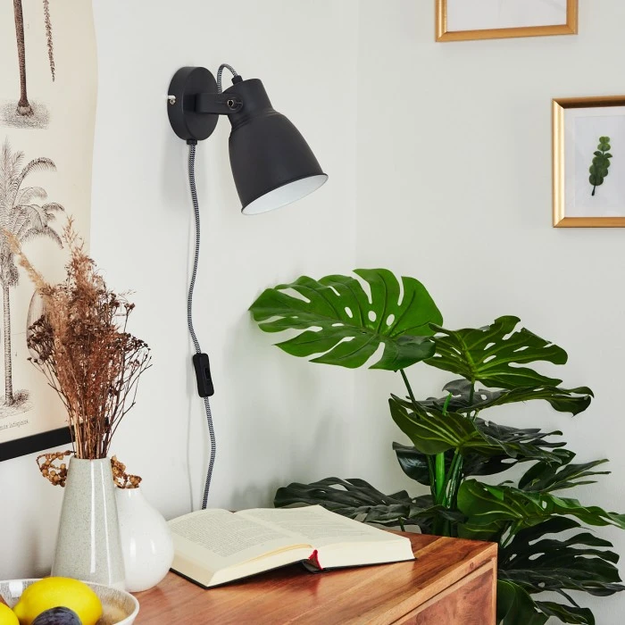 Hofstein Leiwoma Wandleuchte Schwarz, 1-flammig 12 Hofstein Leiwoma Wandleuchte Schwarz, 1-flammig - Image 12