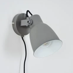 Hofstein Leiwoma Wandleuchte Schwarz, Grau, 1-flammig -Wandleuchten Verkauf leiwoma wandleuchte h3420614 7