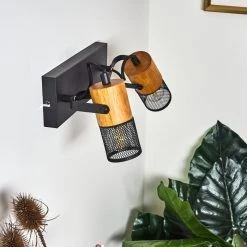 Hofstein Lenalau Wandleuchte Schwarz, 2-flammig -Wandleuchten Verkauf lenalau wandleuchte h3404126 1