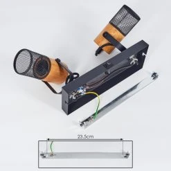 Hofstein Lenalau Wandleuchte Schwarz, 2-flammig -Wandleuchten Verkauf lenalau wandleuchte h3404126 4