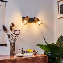 Hofstein Lenalau Wandleuchte Schwarz, 2-flammig -Wandleuchten Verkauf lenalau wandleuchte h3404126 6