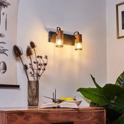 Hofstein Lenalau Wandleuchte Schwarz, 2-flammig -Wandleuchten Verkauf lenalau wandleuchte h3404126 8